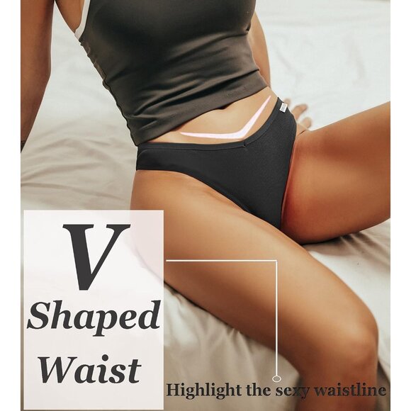 Women's Cotton Bikini Underwear Pack Soft Stretch Low Rise Hipster Stylish - Picture 2 of 6